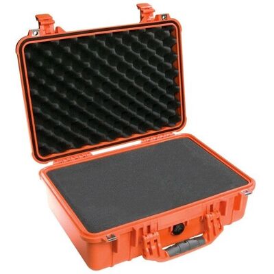 Case Peli 1500-000-150E - Resistente à água, Laranja Case Peli 1500-000-150E - Resistente à água, Laranja