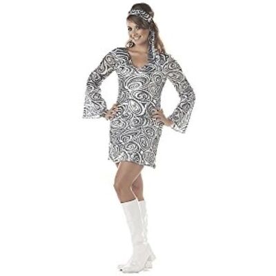 California Costume Collections Disco Diva 60-70-as évek ezüst retro Foxy Lady jelmez X-L California Costume Collections Disco Diva 60-70-as évek ezüst retro Foxy Lady jelmez X-L