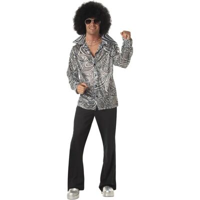 Costume Disco Hippie Argenté de California Costume Collections - Costumes Costume Disco Hippie Argenté de California Costume Collections - Costumes