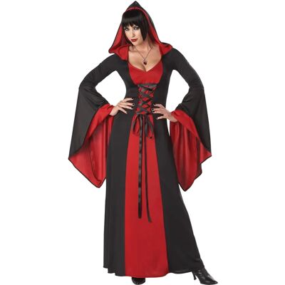California Costume Collections Deluxe Hooded Robe - Red Devil Gothic Costume California Costume Collections Deluxe Hooded Robe - Red Devil Gothic Costume
