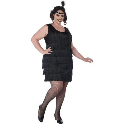 California Costume Collections Black Flapper Dress Plus Size - Costume California Costume Collections Black Flapper Dress Plus Size - Costume