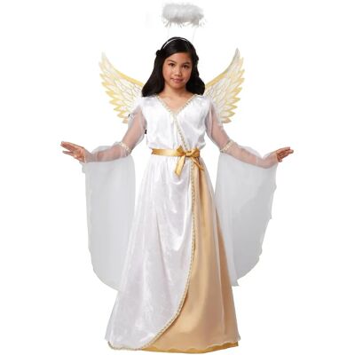 Engels Kinder Schutzengel Kostüm - Weiß Gold S 6-8 Jahre Engels Kinder Schutzengel Kostüm - Weiß Gold S 6-8 Jahre