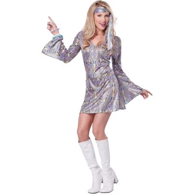 California Disco Sensation Dress & Head Tie - Costumes California Disco Sensation Dress & Head Tie - Costumes