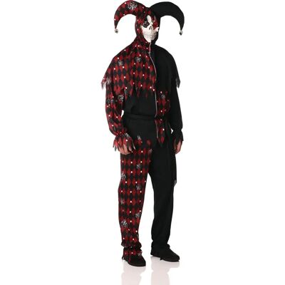 California Costume Collections Złowieszczy błazen Czerwony Czarny Zły Psycho Horror Kostium Halloween Duży - Kostium California Costume Collections Złowieszczy błazen Czerwony Czarny Zły Psycho Horror Kostium Halloween Duży - Kostium