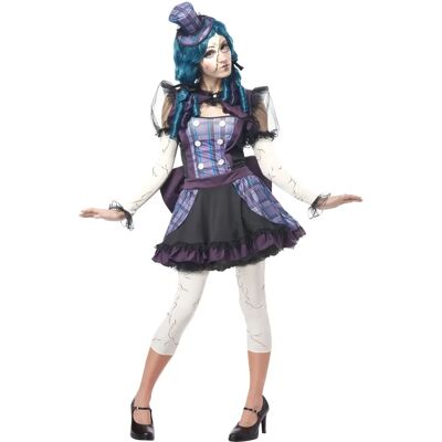 Costume di Halloween Donna Bambola Rotta - Nero Costume di Halloween Donna Bambola Rotta - Nero