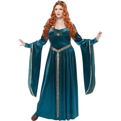 California Costume Collections Lady Guinevere Renaissance Mittelalter Wikinger Damenkostüm - Blau - 2XL California Costume Collections Lady Guinevere Renaissance Mittelalter Wikinger Damenkostüm - Blau - 2XL