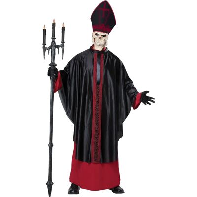 California Costumes Schwarze Messe Zombie religiösen Priester Papst Totenkopf Horror Halloween Herren Kostüm L/XL California Costumes Schwarze Messe Zombie religiösen Priester Papst Totenkopf Horror Halloween Herren Kostüm L/XL