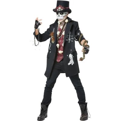 California Voodoo Priester Kostüm - Plusgröße Schwarz - Halloween California Voodoo Priester Kostüm - Plusgröße Schwarz - Halloween