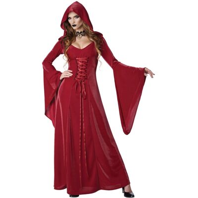 California Costume Collections Karmesinrote Robe Mittelalterlich Gotisch Vampir Vampiress Teufel Damen Kostüm Klein California Costume Collections Karmesinrote Robe Mittelalterlich Gotisch Vampir Vampiress Teufel Damen Kostüm Klein