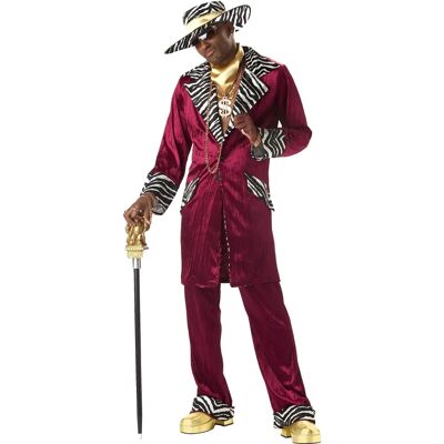 California Costume Collections Sweet Daddy Beaujolais Red Pimp Gangster - Costumes California Costume Collections Sweet Daddy Beaujolais Red Pimp Gangster - Costumes