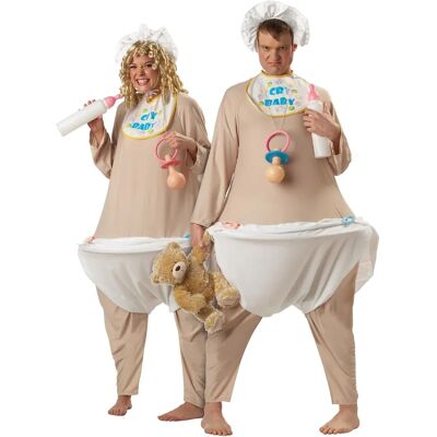 California Costume Collections Cry Baby Infant Bodysuit - Brown - 44-46 California Costume Collections Cry Baby Infant Bodysuit - Brown - 44-46