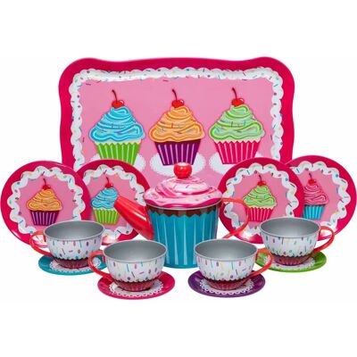 Schylling Rosa Cupcake Blech-Teeset - Kinderspieltøj Schylling Rosa Cupcake Blech-Teeset - Kinderspieltøj