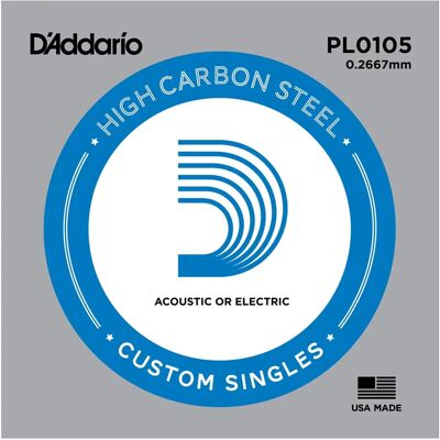 Cordes de Guitare D'Addario - .0105 - Électrique & Acoustique - Résistantes Cordes de Guitare D'Addario - .0105 - Électrique & Acoustique - Résistantes