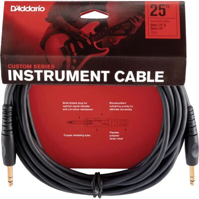 D'Addario PW-GS-25 Egyedi sorozatú gitárkábelek - 8m D'Addario PW-GS-25 Egyedi sorozatú gitárkábelek - 8m