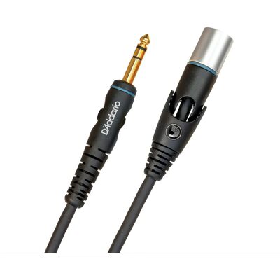 Niestandardowy kabel mikrofonowy D'Addario PW-GMMS-05 - 3m, obrotowy, czarny Niestandardowy kabel mikrofonowy D'Addario PW-GMMS-05 - 3m, obrotowy, czarny