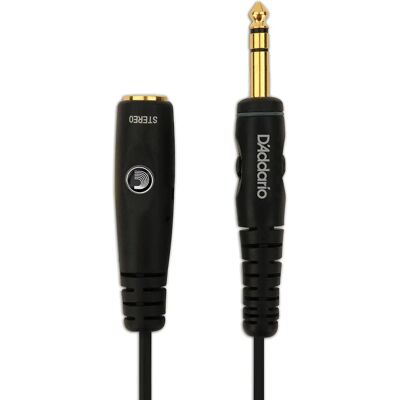 Przedłużacz do słuchawek D'Addario - 6m Czarny Przedłużacz do słuchawek D'Addario - 6m Czarny