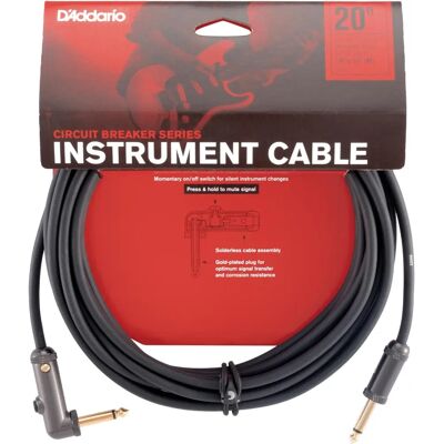 D'Addario Planet Waves PW-AGRA-20 Schwarzer 6 m Gerader - Instrumentenkabel D'Addario Planet Waves PW-AGRA-20 Schwarzer 6 m Gerader - Instrumentenkabel