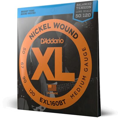 Cuerdas de Bajo D'Addario EXL160BT Níquel - Escala Larga, Tensión Equilibrada Cuerdas de Bajo D'Addario EXL160BT Níquel - Escala Larga, Tensión Equilibrada