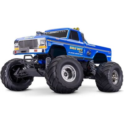 Traxxas Bigfoot 1 BL-2s Radio-Controle Monstertruck - 1:10, Blauw, Off-Road Prestaties Traxxas Bigfoot 1 BL-2s Radio-Controle Monstertruck - 1:10, Blauw, Off-Road Prestaties