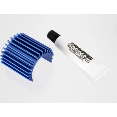 Traxxas 3374 blauw aluminium Velineon 380 heatsink - RC-onderdeel Traxxas 3374 blauw aluminium Velineon 380 heatsink - RC-onderdeel