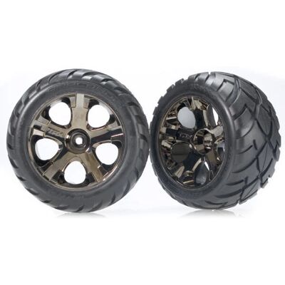 Set Ruote e Pneumatici Traxxas TRX3776A - Cromo nero, Anaconda Set Ruote e Pneumatici Traxxas TRX3776A - Cromo nero, Anaconda