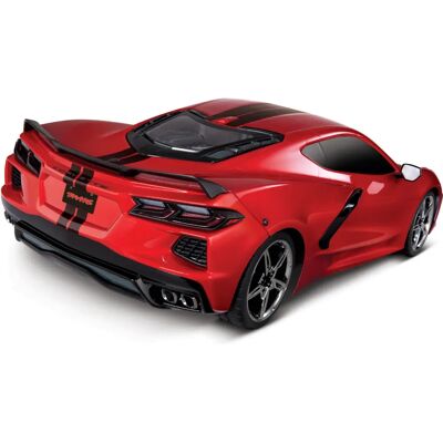 Traxxas 4TEC 3.0 Corvette C8 RC Sportwagen - 1:10, Rood Traxxas 4TEC 3.0 Corvette C8 RC Sportwagen - 1:10, Rood