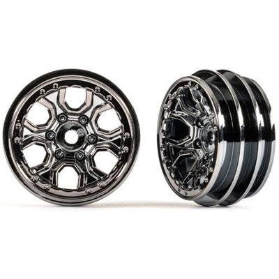 Ruota Traxxas TRX-9770-BLKCR - 1 pollice Cromo nero per TRX-4M Ruota Traxxas TRX-9770-BLKCR - 1 pollice Cromo nero per TRX-4M