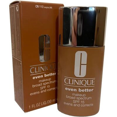 Clinique Sepia Foundation - Mittlere Abdeckung SPF 15 Clinique Sepia Foundation - Mittlere Abdeckung SPF 15