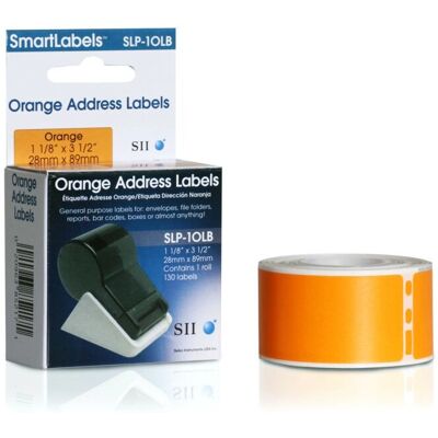 Seiko Instruments SLP-1OLB Orange Selbstklebende Druckeretikett - Etikettendrucker Seiko Instruments SLP-1OLB Orange Selbstklebende Druckeretikett - Etikettendrucker