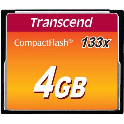 Transcend TS4GCF133 Κάρτα Μνήμης 4GB - CompactFlash Transcend TS4GCF133 Κάρτα Μνήμης 4GB - CompactFlash