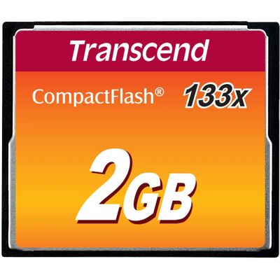 Transcend TS2GCF133 Κάρτα μνήμης - 2GB - CompactFlash Transcend TS2GCF133 Κάρτα μνήμης - 2GB - CompactFlash