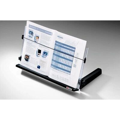 Support de Documents 3M DH640 - Ergonomique, Noir, Matériaux recyclés - Publicité Support de Documents 3M DH640 - Ergonomique, Noir, Matériaux recyclés - Publicité