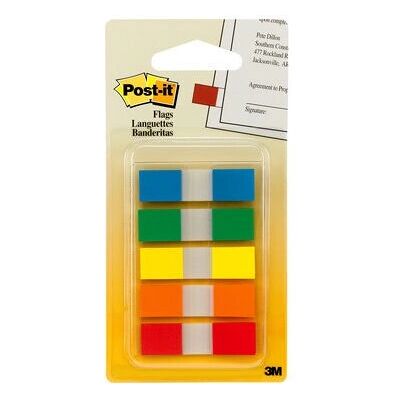 Post-It Flags Assorted Primary Colors - 100 Flags Dispenser Post-It Flags Assorted Primary Colors - 100 Flags Dispenser