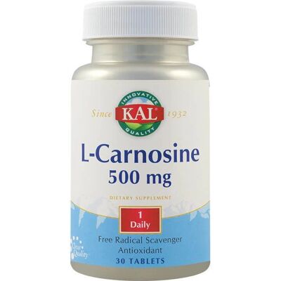 Kal L-Carnosine - 500 mg, 30 Capsules - Complément Alimentaire - Publicité Kal L-Carnosine - 500 mg, 30 Capsules - Complément Alimentaire - Publicité