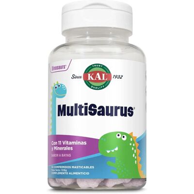 Kal Multisaurus - 60 Comprimidos mastigáveis - Suplemento alimentar Kal Multisaurus - 60 Comprimidos mastigáveis - Suplemento alimentar