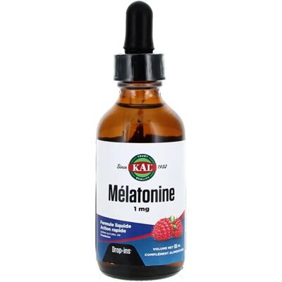 Kal Mélatonine Liquide 55ml Supplément - Favorise le Sommeil - Publicité Kal Mélatonine Liquide 55ml Supplément - Favorise le Sommeil - Publicité