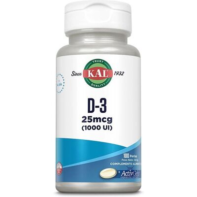 Kal D-3 25 mcg 100 Cápsulas - Suplemento Alimentar Kal D-3 25 mcg 100 Cápsulas - Suplemento Alimentar