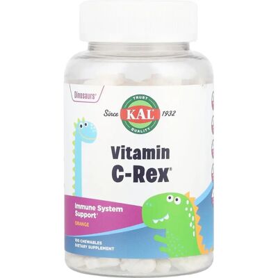 KAL Vitamin C-Rex Gommes à l'Orange - Complément alimentaire - Publicité KAL Vitamin C-Rex Gommes à l'Orange - Complément alimentaire - Publicité
