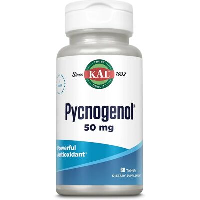 KAL Pycnogenol 50mg - 60 Comprimés - Complément Alimentaire - Publicité KAL Pycnogenol 50mg - 60 Comprimés - Complément Alimentaire - Publicité