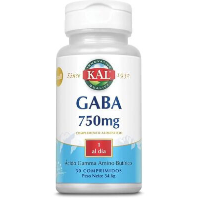 KAL Gaba 750 Mg - Suplemento Dietético KAL Gaba 750 Mg - Suplemento Dietético