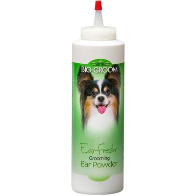Poudre de Soin Bio-Groom Ear-Fresh - Poudre de toilettage pour chiens et chats - Publicité Poudre de Soin Bio-Groom Ear-Fresh - Poudre de toilettage pour chiens et chats - Publicité