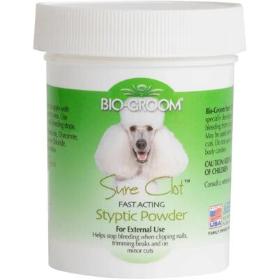 Bio-Groom - Bio-Groom Sure Clot - Hemostatisk pulver Bio-Groom - Bio-Groom Sure Clot - Hemostatisk pulver