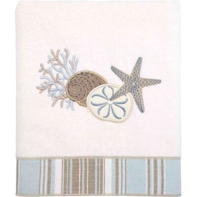Avanti Linens - By the Sea - Velur bawełniany - Biały nadmorski - Towel Avanti Linens - By the Sea - Velur bawełniany - Biały nadmorski - Towel