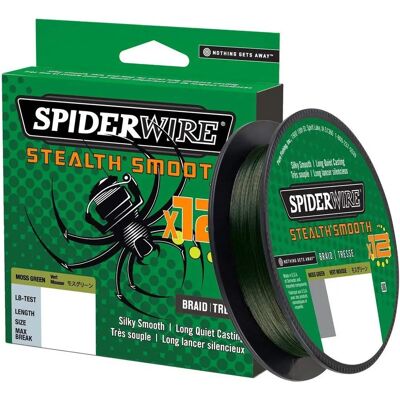 Spiderwire Verde Musgo Línea Trenzada Stealth Smooth 12 Spiderwire Verde Musgo Línea Trenzada Stealth Smooth 12