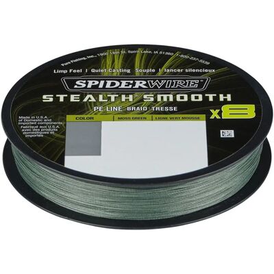 Pletací lano SpiderWire Stealth Moss Green - Rybářská šňůra Pletací lano SpiderWire Stealth Moss Green - Rybářská šňůra