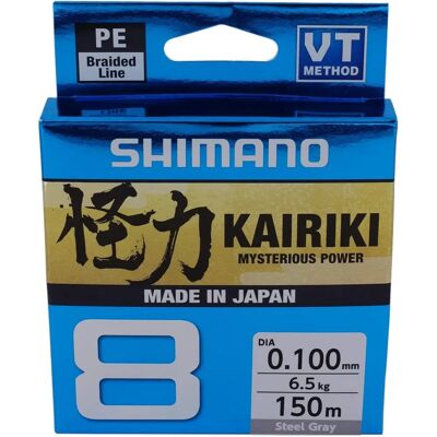 Shimano Kairiki 8 - 150 Meter, Hellgrau - Angelschnur Shimano Kairiki 8 - 150 Meter, Hellgrau - Angelschnur