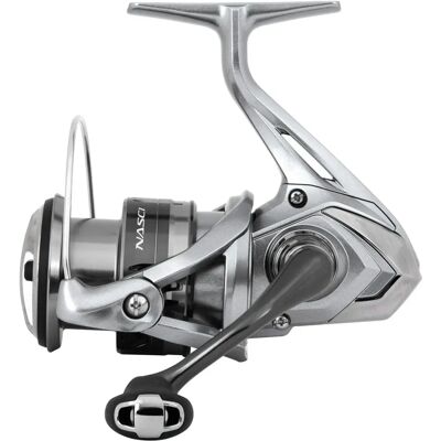 Shimano Nasci 4000 - Moulinet spinning - Argent - Publicité Shimano Nasci 4000 - Moulinet spinning - Argent - Publicité