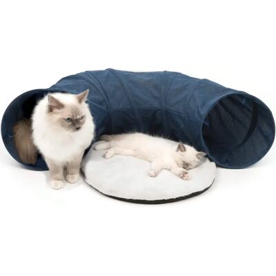 Tunnels pour Chats Vesper Bleu de Catit | 96cm x 48cm x 28cm Tunnels pour Chats Vesper Bleu de Catit | 96cm x 48cm x 28cm