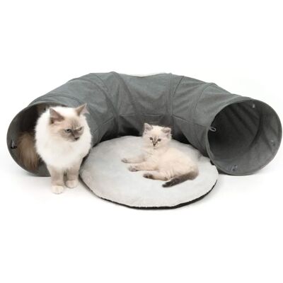 Catit Vesper Katzentunnel Grau - Katzenspielzeug, 96x48x28cm Catit Vesper Katzentunnel Grau - Katzenspielzeug, 96x48x28cm