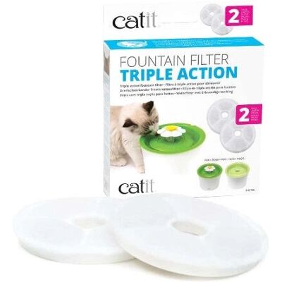 Catit 2.0 Pet Fountain Triple Action Filter - Filter Cartridge Set Catit 2.0 Pet Fountain Triple Action Filter - Filter Cartridge Set